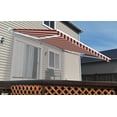 thumbnail image 2 of ALEKO 6.5'x5' Retractable Awning Fabric Replacement, Multi Striped Red Color, 2 of 5