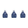 thumbnail image 3 of Maytalsory Unisex Apron For Style And Durable And Multi-purpose Affordable Kitchen Apron Blue 3Set, 3 of 6