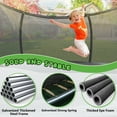 thumbnail image 3 of LIZEVINC Kids Trampoline Outdoor 12FT with Enclosure Net Curved Poles and Ladder Heavy Duty, 3 of 7