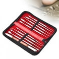 thumbnail image 6 of LIZEALUCKY 10pcs/set Portable Metal Sculpture Kit Jewelry Decoration Wax Carving Tool Set DIY Tools Kit, Spatula Chisel Carver Set and Carrying Case for Sculpting, Detailing, Pottery Carving, 6 of 9