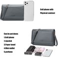 thumbnail image 4 of Small Crossbody Handbag for Women, Lightweight Shoulder Messenger Bag Clutch Purse Top Handle Phone Bag, 4 of 7