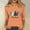 Orange, variant on asdoklhq Christmas Pullover Sweaters for Women's Christmas Printed Round Neck 3/4 Sleeve T-shirt Loose Top Long Sleeve Round Neck Top/Shirt Brown 4X