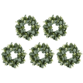 thumbnail image 1 of 5 uds 33cm corona Artificial flores realistas corona de eucalipto verde para niños adultos, 1 of 2
