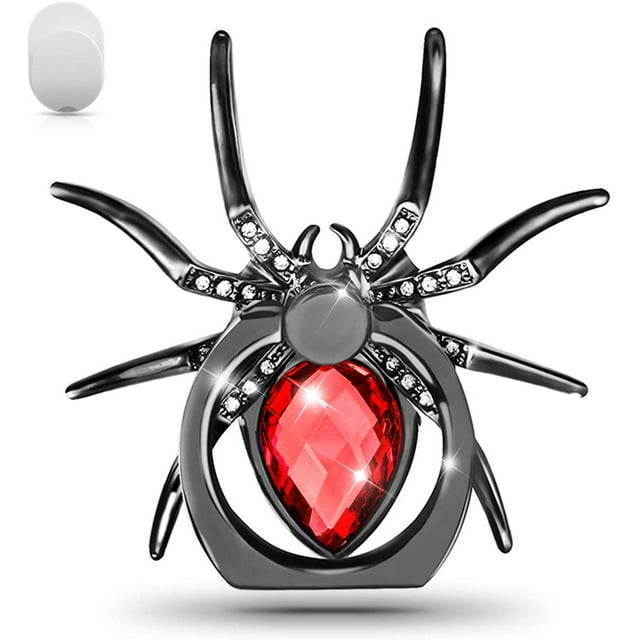 Support de Bague de Téléphone Animal Rotation 360 Support de Bague avec Poignée en Métal Poli pour iPhone Samsung LG Sony HTC Rouge Royal