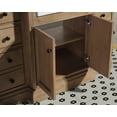 thumbnail image 4 of Kelly 84" Bathroom Vanity Weathered Fir - White Engineered Countertop, 4 of 11