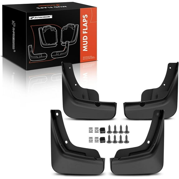 A-Premium Set of 4PCS Mud Flaps Splash Guards Mudflaps Mudguards with Hardware Kits Compatible with Lincoln Nautilus 2024 2025, Front & Rear (Driver and Passenger Side)