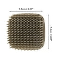 thumbnail image 5 of Unique Bargains 1 Pc Hand Card Handle Hair Shampoo Brush for Head Massage 3.07"x3.07"x2.17" Deep Brown, 5 of 6