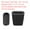 Black, variant on REGALWOVEN Kitchen Sink Rack Feet, Rubber Square Sink Protector Feet with Bumpers Cover Black 19 x 18 mm