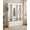 White, variant on Elegant LED Lighted Hall Tree with 9 Hooks, Entryway Bench with 3 Storage Cabinets and Shelves, Farmhouse Coat Rack Mudroom Organizer with APP Controlled RGB Lighting
