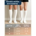 thumbnail image 5 of Special Essentials Diabetic Socks for Men & Women – Non-Binding Over The Calf Extra Wide Top Cotton Neuropathy Socks (White - 4 Pairs, X-Large), 5 of 6