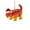 G, variant on JikouIivo Dinosaur Christmas Ornament Mini Dinosaur Xmas Ornament Cute Hanging Dinosaur Christmas Tree Decor
