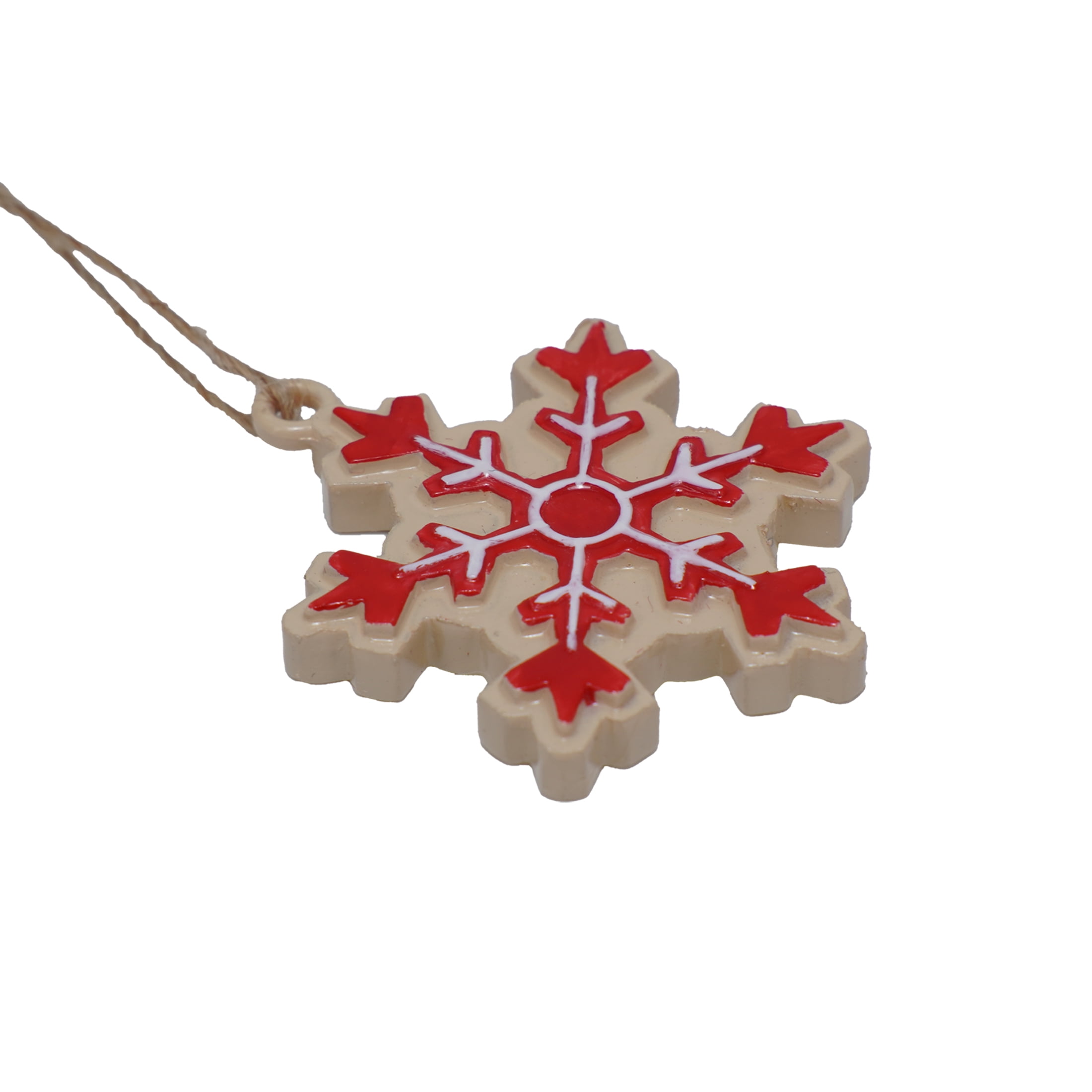 6-Count Multicolor Snowflake and Tree Cookie Mini Christmas Ornaments, by Holiday Time