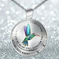 thumbnail image 3 of Jiaroswwei Unisex Necklace My Mind Still Talks To You Time Glass Pendant Jewelry Chain Gift, 3 of 8
