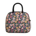 thumbnail image 2 of Womens Pioneer Flower Floral Print Pattern Lunch Box for Work,Insulated Lunch Bag for Women,Loncheras Para Mujer,Leakproof Adult Lunch Bag for Work,Beach,Travel,Picnic,Camping, 2 of 7