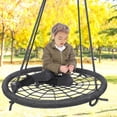 thumbnail image 1 of Asiento columpio de 60 cm Silla columpio Max 330Bls Accesorio para patio al aire libre Negro Sharpla Asiento abatible, 1 of 8