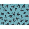 thumbnail image 2 of Zelouf Flower Discharge Print Square Trans Tulle  , Sewing, DIY, Crafts Fabric by the Yard, Aqua Parfait, 10 Yard, 2 of 2