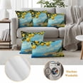 thumbnail image 6 of Summer Lemon Outdoor Waterproof Pillow Covers, Coastal Ocean Beach Mountain Town Decorative Rectangle Throw Pillowcase Sofa Cushion Sham for Patio/Couch/Chair, 20"x12" 2 Pack, 6 of 8