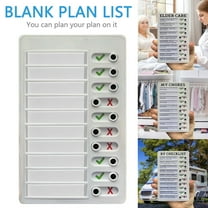 Blank Planning Checklist Reusable To-Do List Memo Board Slider Personal Calendar Planner for Home Office