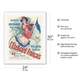 thumbnail image 2 of The French Standard (L'Etendard Francais) - Bicycles and Tricycles - Paris France - Vintage French Advertising Poster by Jules Chéret c.1891 - Fine Art Rolled Canvas Print 20in x 26in, 2 of 4