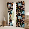 thumbnail image 3 of Erosebridal Cartoon Camping RV Blackout Curtains Set of 2 (52x84 Each) For Camper Lover,Colorful Cute Flowers Window Curtains For Girls Kids, 3 of 7