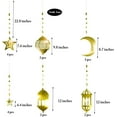 thumbnail image 2 of Cheerland Gold Star Crescent Moon Lantern Garland for Islamic Ramadan Party Decor, 16 Pcs, 2 of 8