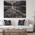 thumbnail image 4 of Design Art - Lac de Montagne Glacé Noir avec Neige, 4 of 5