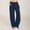 Dark Blue, variant on Wide Leg Sweatpants Women's Casual Straight Baggy Pants Solid Drawstring Waist Long Pants Workout Casual Cotton and Linen Pants Toursers With Pocket