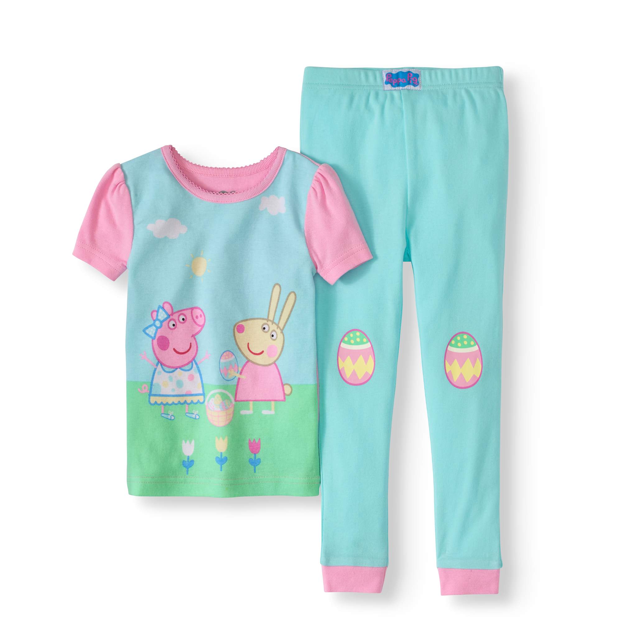 Peppa Pig Girls Toddler Easter 2 Piece Cotton Set