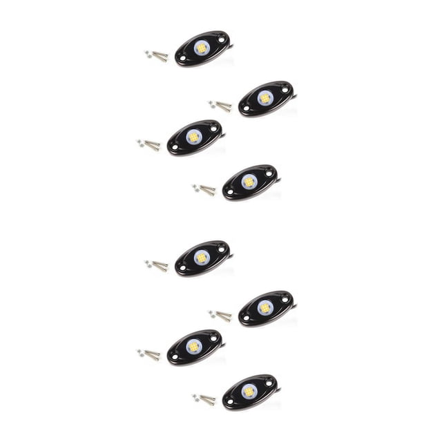 Speravity 4 Uds luces de chasis de coche impermeable LED neón brillo alto brillo camión yate Trail Rig lámpara barra decorativa Luz blanca 2piezas