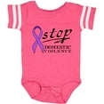 thumbnail image 3 of Inktastic Stop Domestic Violence-purple Ribbon Boys or Girls Baby Bodysuit, 3 of 5