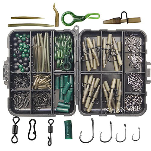 Terminal Rigs Fishing Gear Fishing Tackle Box Hooks Lead Clips 1 Set Durable
