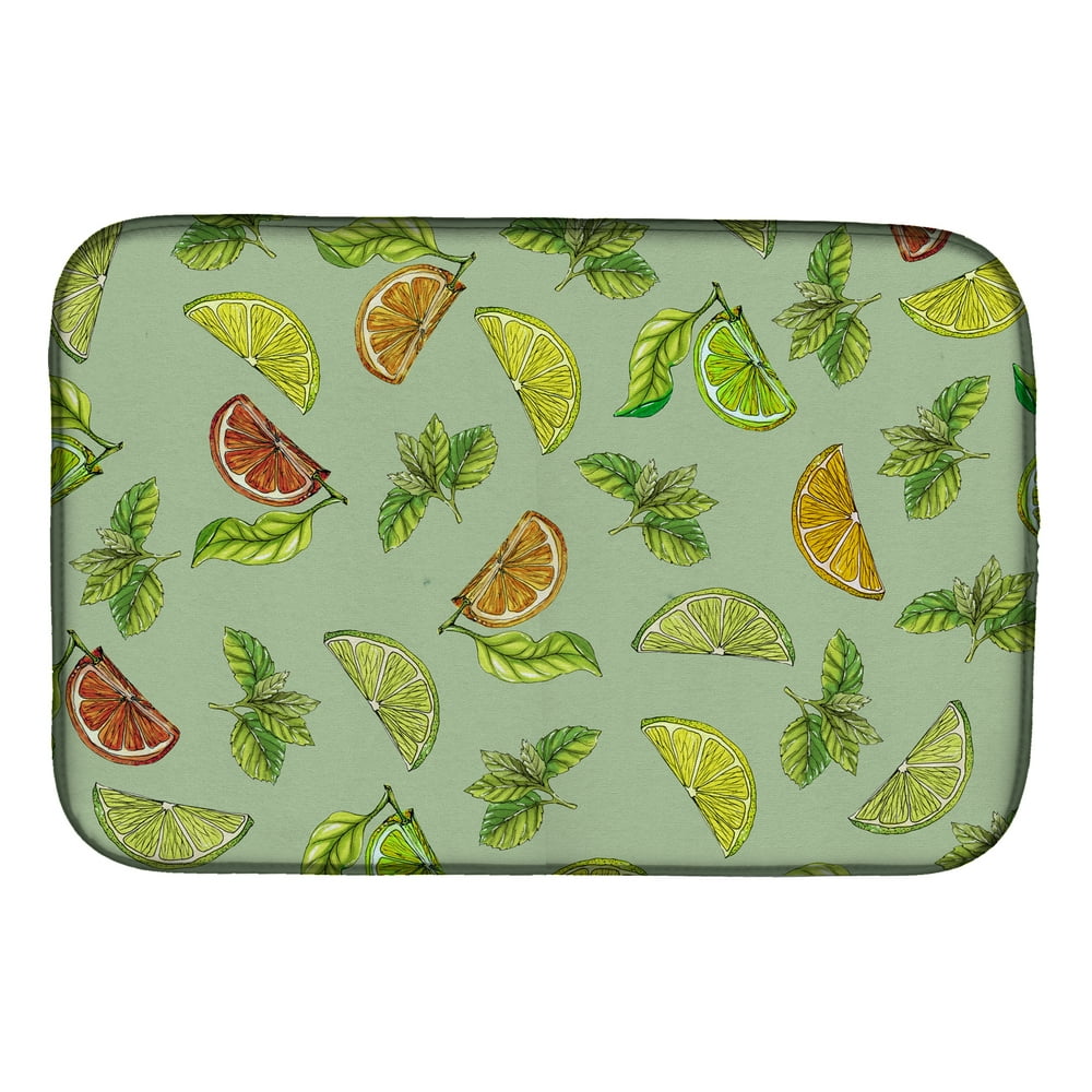 Lemons, Limes and Oranges Dish Drying Mat