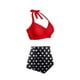thumbnail image 5 of Traje de Baño Mujer Conjunto de Bikini Push Up Sexy Para Mujer, Traje de Baño de Dos Piezas de Cintura Alta, Tankini Con Estampado Fruncido Retro, Para Playa, Piscina y Fiesta 1842, 5 of 5