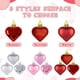 thumbnail image 2 of Adornos de CorazóN del DíA de San ValentíN,Adornos Colgantes en Forma de CorazóN de Plata CláSica,DecoracióN del CorazóN del DíA de San ValentíN, 2 of 7