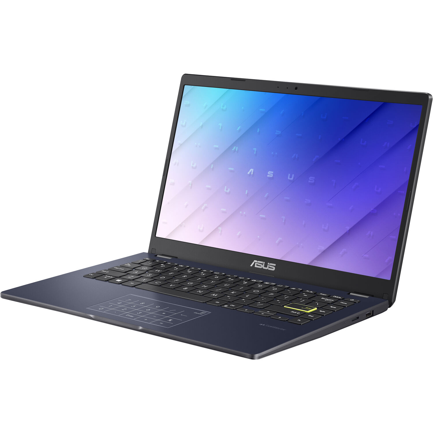 ASUS 14 L410 Everyday Value Laptop (Intel Celeron N4020 2-Core, 4GB RAM, 64GB SSD + 64GB eMMC, 14.0" Full HD (1920x1080), Intel UHD 600, Wifi, Bluetooth, Webcam, 1xUSB 3.2, 1xHDMI, Win 10 Home) - image 4 of 6