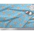 thumbnail image 3 of Soimoi Blue Heavy Canvas Fabric Wreath Floral Print Fabric by Yard 58 Inch Wide, 3 of 3