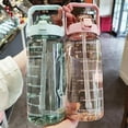 thumbnail image 3 of 2000ml Sports Water Bottle With Straw Portable Large Capacity Water Bottles With Time Marker, 3 of 5