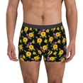 thumbnail image 2 of Goofa Daisies Flowers Printed Men's Boxer Briefs Underwear, Moisture-Wicking Underwear, Trunk,Soft and Breathable Cotton Underwear-Small, 2 of 9