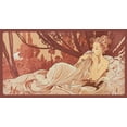 thumbnail image 2 of Vintage Apple Collection 14x9 Gold Ornate Wood Framed with Double Matting Museum Art Print Titled - Sepia Mucha, 2 of 4