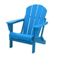 thumbnail image 6 of Polytrends  Laguna Weather Resistant Outdoor Patio Folding Adirondack Chairs (Set of 4) Pacific Blue, 6 of 9