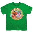 thumbnail image 2 of Sesame Street Merry Christmas Elmo And Abby Cadabby Kids T Shirt for Youth Boys and Girls, Kelly Green, Medium, 2 of 5