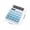 Blue, variant on Double Power Desktop Calculator - 12-Digits LCD Screen Solar Battery Powered Arithmetic Calculator Sensitive Button Lightweight Computing Tool for Office Home Business Shop Daily Accounting