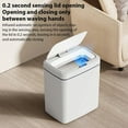 thumbnail image 2 of Intelligent Sensing Garbage Bin-White 15L Smart Bathroom Trash Can Non-Contact Narrow Smart Sensor Trash Can Smart Home Automatic Bagging Electronic Trash Can, 2 of 6