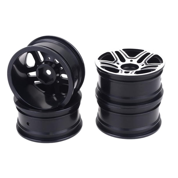 Cubo de llanta Zulema 4 piezas 1.9 pulgadas de aleación de aluminio negro