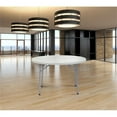 thumbnail image 2 of Pemberly Row Table Pliante Ronde en Plastique Robuste de 48 Pouces en Gris Moucheté, 2 of 9