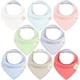 thumbnail image 1 of Baberos tipo bandana KeaBabies, 100% algodón orgánico, paquete de 8 unidades para niñas, 1 of 9