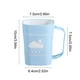 thumbnail image 3 of Taza de Baño, Enjuague Bucal de Plástico con Asa, Vaso, 7.5 x 7.5 x 10 cm, Base Antideslizante, Diseño Ligero para Cepillo de Dientes, Enjuague Bucal, Azul Cielo, 3 of 6