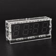 thumbnail image 4 of Colorful Digital Clock Kit Colorful RGB Digital Alarm Clock Microcontroller Circuit Board Welding DIY Production, 4 of 7