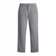 thumbnail image 6 of BVnarty Women Mid Rise Straight Leg Cropped Casual Pants Single Button Fly Relaxed Tailored Fit for Suburban Road Trips And Countryside Day Adventures Gray M, 6 of 6