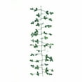 thumbnail image 4 of BalsaCircle 6 feet Green Garland 5 White Silk Rose Flowers Leaves Wedding Party, 4 of 8